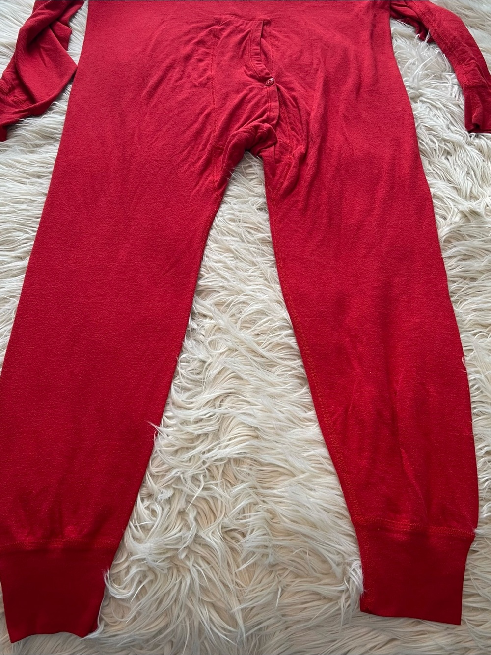 Vintage Duofold One Piece Suit Long Johns Mens XL Thermal Underwear Red USA - Picture 9 of 10